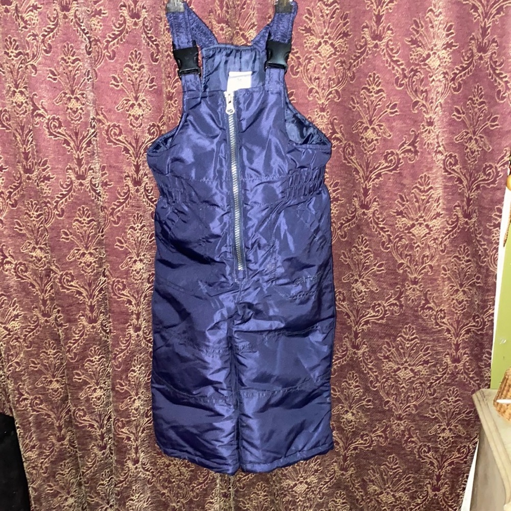 Carters Just  One You Kids SNOW Bib Overalls Boys Girls Blue Navy  Size 24 mths